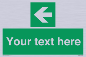 Custom Arrow Left Sign